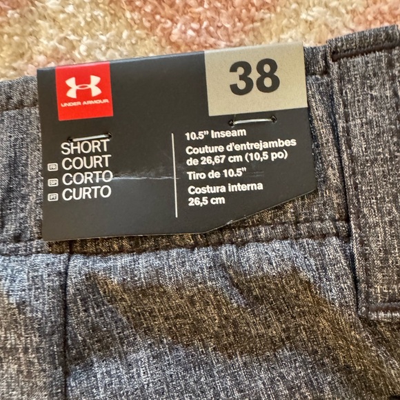 Under Armour Shorts Mens Size 38 Gray Light NEW - Picture 5 of 7